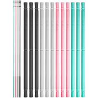 OTAGO Reusable Straws 12 straight set, Silicone Drinking Straws with cleaning brushes for 20/30 Oz for Yeti RTIC SIC -10 Inch Long-BPA Free …