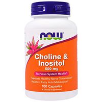 Choline & Inositol, 500 mg, 100 Caps by Now Foods (Pack of 6)