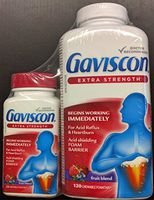 Gaviscon Extra Strength 120 chewable tabs + Bonus 25 Tablet Travel Pack
