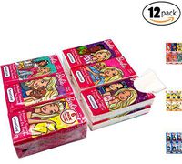 SmartCare Barbigirls Facial Pocket Tissue in Portable Travel Pocket Bag Value Set, Pack of 12 - for Kids Girls Boys Teens Women Mens