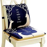 Kylin Express Indoor/Outdoor Soft Home/Office Squared Seat Breathable Chair Cushion with Backrest, No.1