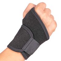 Wrist Braces (Single) by GINEKOO - Right/Left Thumb Stabilizer Compression Wraps. Adjustable Athletic Wrist Support for Carpal Tunnel, Tendonitis, Weightlifting, for Men ＆ Women, Black
