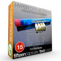 15-Day HyperFocus Drive The Ultimate Nootropic Solution for Focus and Motivation. Vegetarian Capsules.