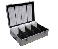 New MegaDisc 1000 CD DVD Silver Aluminum Media Storage Case Mess-Free Holder Box with Sleeves Without Hanger