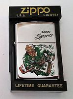 Zippo Lighter Sports Hockey Player 1997