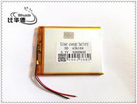 BIHUADE 3.7V 436184 3200mah Lithium Polymer Li-Po Rechargeable Battery for DIY Mp3 MP4 MP5 GPS