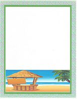 Tropical Getaway Stationery Printer Paper 26 Sheets