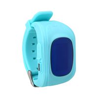 Auntwhale Children GPS Tracker Smartwatch Smart Watch for Kids Anti-Lost Sos Sim Card Watch Parent Control by Smartphone Q50 Smart Watch Location Tracker Watch Blue