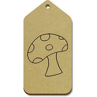 Azeeda 10 x Large 'Toadstool Mushroom' Wooden Gift Tags (TG00018525)
