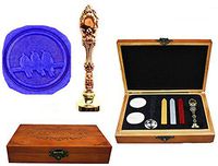 MNYR Vintage Three Birds On Branch Decorative Luxury Wood Box Rose GOld Metal Peacock Wedding Invitations Gift Cards Paper Stationary Envelope Custom Wax Seal Sealing Stamp Stick Melting Spoon Box Set