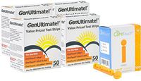 GenUltimate Blood Glucose Test Strips 200 Count for Use with One Touch Ultra, Ultra 2 and Ultra Mini Meter, (4x50) Strips with 100 Lancets by Care Touch