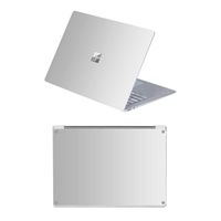 MasiBloom 2 in 1 Anti-Scratch Vinyl Decal Sticker Laptop Cover Skin for 13" 13.5 inch Microsoft Surface Laptop 3 & 2 & 1 (2019/18/17 Released), Not Compatible with Surface Book (Pure Color- Silver)