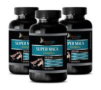 Sex Drive Booster for Men - Super MACA Complex - Improves Sexual Function - tribulus terrestris Extra Strength - 3 Bottles 180 Capsules