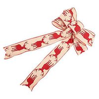 Burlap Bows Xmas Tree Ornament Tree Hangs Holiday Bow for Xmas,Weddings, Interior Decoration, Outdoor Decoration - G