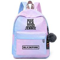 Color BLACKPINK Laptop Backpack Girl Anti-theft Backpack Backpack Bookbag (A)