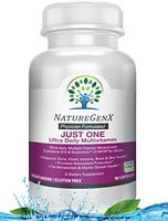 NatureGenX - Just One Ultra Daily MTFHR Support Methylated Multivitamin with ADK, CoQ10, Active Vitamin B12 (Methylcobalamin), Quatrefolic L5-MTHF for Woman and Men, Dr Formulated, 60 Capsules