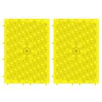 Lixada 2PCS Acupressure Mat - Bed of Nails Massage Pillow Pad - Full Body Massager Cushion for Back, Legs, Neck, Sciatica, Trigger Point Therapy, Stress and Pain Relief