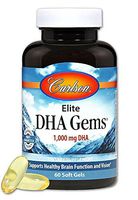 Carlson Laboratories Elite DHA Gems, 60 Count