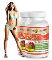 African Mango Natural Weight Loss Formula - African Mango Lean Extra Strength Formula 1200mg - Weight Loss Organic Pills (2 Bottles 120 Capsules)