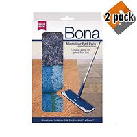 Bona Multi-Surface Floor Microfiber Cleaning Pads, 2 Pack