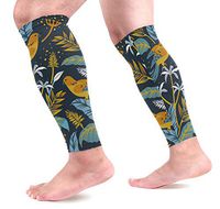 LEVEIS Birds Nature Calf Compression Sleeves 1 Pair, Leg Performance Support for Shin Splint Calf Pain Relief Men & Women Guards Sleeves for Running Cycling