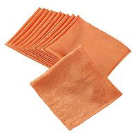 SARO LIFESTYLE LN817.PR22S Crushed Design Crinkle Collection, 22", Persimmon