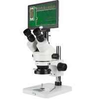 KOPPACE 2MP Full HD 1080P HDMI Industry Digital Microscope Camera Mobile Phone Repair 3.5X-90X Trinocular Video Microscope