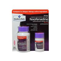 Member's Mark Original Prescription Strength Fexofenadine Hydrochloride , 180 Mg, 120 Tablets by Members Mark
