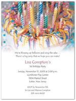 Birthday Cake 1st Birthday Invitations - Set of 20