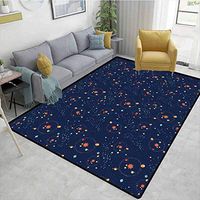 Bigdatastore Astrology Animals Area Rug Office, Solar System Planet Astronomy Cosmos Galaxy Mysterious Universe, Durable Carpet Area Rug - Living Dinning Room Bedroom Rugs and Carpets(8'x 10')