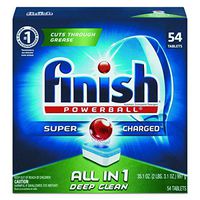 FINISH 81158BX Powerball Dishwasher Tabs, Fresh Scent, Box of 54 Tabs