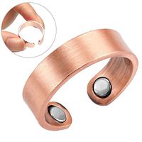 Rose Gold Magnetic Therapy Ring Healing Copper Arthritis Pain Relief Bio Healing Cuff Unisex