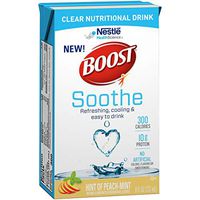 Boost Soothe Clear Nutritional Drink, Hint of Peach-Mint, 8 OZ (Pack - 27)