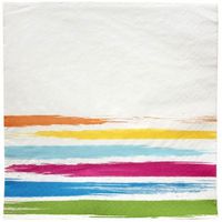Nicole Home Collection 40 Count Dinnerware Paper Lunch Napkins, Brushstrokes