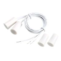 uxcell 2pcs RC-33 NC Recessed Wired Security Window Door Contact Sensor Alarm Magnetic Reed Switch White