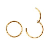 FANSING 2pcs 14mm Bull Nose Ring Hoop 10g Septum Ring Yellow Gold Septum Jewelry Septum Clicker 10 Gauge Earrings Surgical Steel Conch Earrings Hoop Lobe Earrings for Women Men Nose Piercing Jewelry