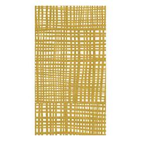 Caspari Raffiné Paper Linen Guest Towel Napkins in Gold, Two Packs of 12