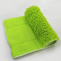 Actoor Replacement Mop Cloth, Replacement Heads Microfibre Mop for Clamped Flat Mop Cleaner Sweeper Floor Care System 4424 cm (Green)