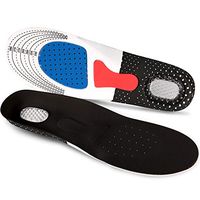 NTSWZYS Men & Women Shoe Insoles for Plantar Fasciitis Shock Absorbing Orthotic Inserts Anti Fatigue for Walking, Runing and Sports (Womens(5.5-8), Mens(6-7),Black)