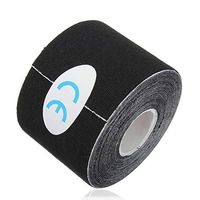 Premium Kinesiology Tape - 2" x 16.4 ft - Waterproof & Latex-Free, Black
