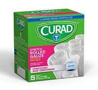Curad CUR471435NRB Gauze Rolled Bandage, 3" x 4.1 yd (Pack of 24)