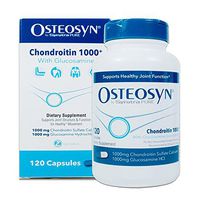 OSTEOSYN® by Synutra Pure CHONDROITIN 1000+ Pharma-Grade Low Sodium Joint Health* Formula with Glucosamine, 30-Day Servings in 120 Capsules, 4-Capsule Serving Cost is $1.87