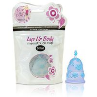 Luv Ur Body Menstrual Cup – Eco Friendly, Soft, Flexible, Firm and Hypoallergenic FDA Approved Medical-Grade Silicone – Prevent Shafting Rashes Reduce Menstrual Cramps (Small - Baby Blue)