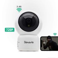 WiFi Security Camera 720P, PT Auto Tracking, Wireless HD, Motion and Sound Detection Cloud Storage, Surveillance CCTV IP Network Cam Systems