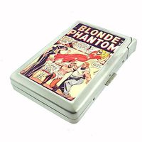 Blonde Phantom 1940s Comic Pin-Up Cigarette Case with Built In Lighter D-382
