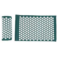 Qkiss Acupuncture Massage Fitness Mat Acupressure Massage Pad Cushion Pillow for Health Care(Blackish Green)