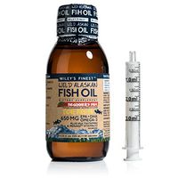 Wiley’s Finest Beginner’s DHA 650mg EPA + DHA Omega-3 Natural Wild Alaskan Fish Oil Supplement 50 servings