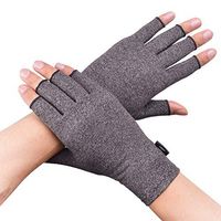 Banillue Compression Arthritis Gloves, Fingerless Hand Gloves for Rheumatoid & Osteoarthritis - Joint Pain and Carpel Tunnel Relief-Men & Women- Medium