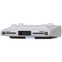 Jensen Bluetooth Wireless Under the Cabinet Kitchen Clock Radio Music System