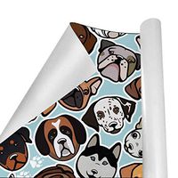 Gift Wrapping Paper Roll Cute Dog Animal for Birthday,Holiday,Wedding,Baby Shower Gift Wrap - 3Rolls - 58inch x 23inchPerRoll